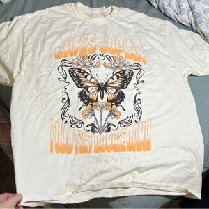 EUC Oversized Unisex Janis Joplin Butterfly Tee, S/M